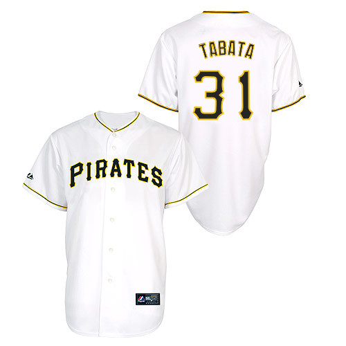 Jose Tabata #31 Youth Baseball Jersey-Pittsburgh Pirates Authentic Home White Cool Base MLB Jersey